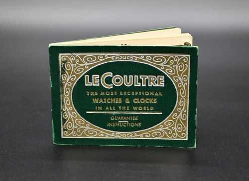Coultre libretto garanzia - le,
