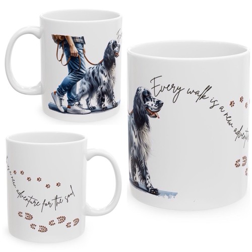Tazza setter inglese ceramica - inglese,