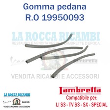 Gomma Listelli Pedana 4 Pezzi Lambretta LI Serie 3 - TV Serie 3 - SX - SPECIAL