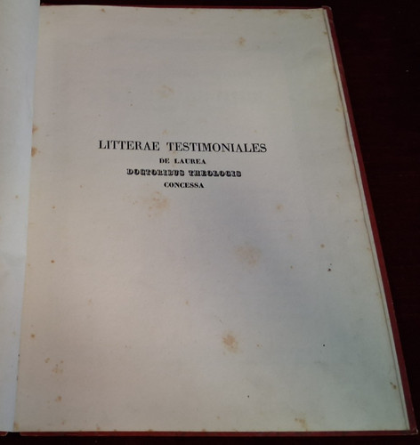 Litterae testimoniales laurea - litterae,