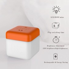 Modern flip timer night light - night,