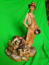 Porcellana di Capodimonte, Contadino con vitello, creazione del Maestro Volta