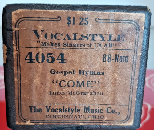 Vocalstyle pianoforte roll