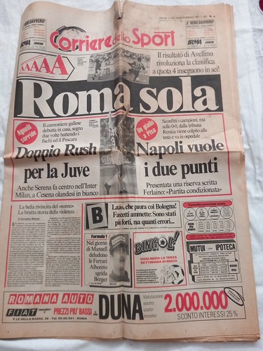 Roma corriere dello sport - corriere,