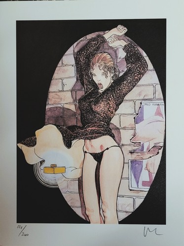 Milo manara stampa litografia - stampa,