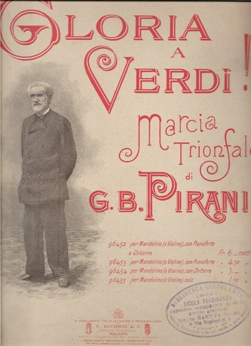 Music score gloria - a, verde