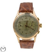 Orologio Cronografo SAVILLON Oro 18kt 750 Valjoux 92 carica manuale uomo 1087...