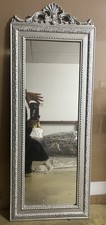 Specchio con cornice argento