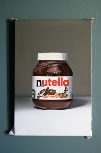 Original oil painting - painting, nutella