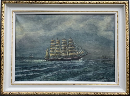 Opera nautica dipinto nave - opera,