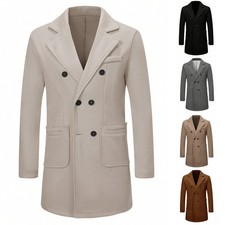 Giacca trench uomo calda finta