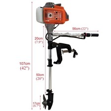 Motore Fuoribordo Barca Benzina Industriale 4 Tempi 2HP 4HP Motore Barca 2 Tempi