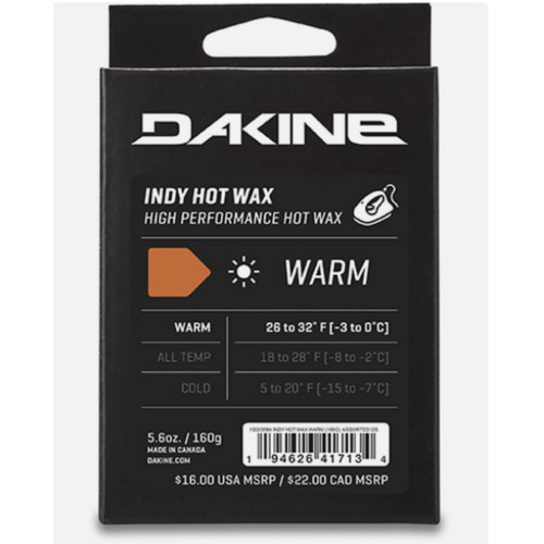 Dakine indy hot wax - warm, 160g