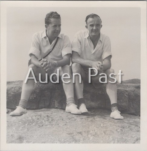 Two men friends 1950s - two,