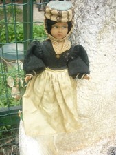 VECCHIA BAMBOLINA LENCI PIU' PAPERA, ABITI IN PANNO.