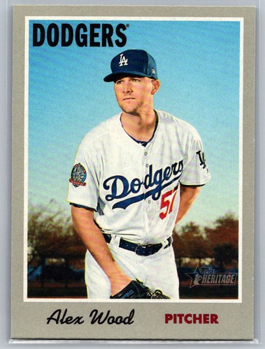 Alex wood 2019 topps - alex, heritage