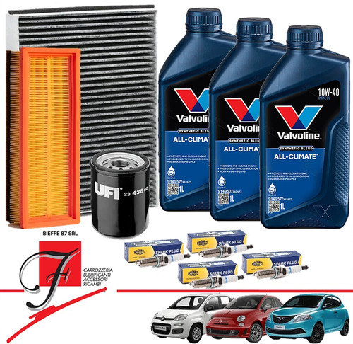 Kit tagliando candele fiat - +,