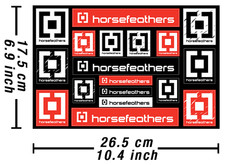 Adesivo piume di cavallo