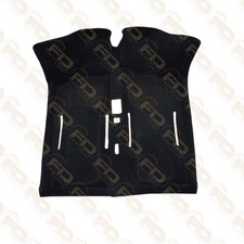 MOQUETTE O TAPPETO INTERNO NERO PER FIAT 600 D'EPOCA CON DOPPIA PROTEZIONE