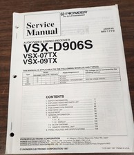 Pioneer VSX-D906S/07TX/09TX