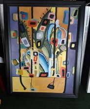 Quadro Moderno Astratto Olio