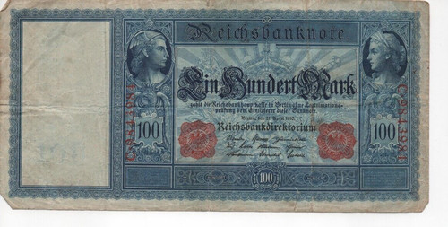 Germania banconota 100 marchi - germania,