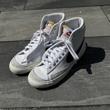 nike blazer sneakers alte donna taglia 7 bianco e nero 