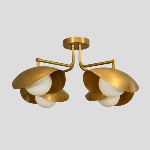 Lampadario sputnik ottone - sputnik,