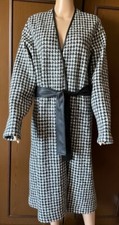 Cappotto vestaglia in lana MAX&Co. Donna, bianco nero, IT 50 DE 44 US 14 GB 18