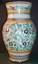 GRANDE  VASO PORTA OMBRELLI IN CERAMICA DI CALTAGIRONE-DIPINTA A MANO