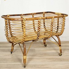 Antica culla vimini - antica,