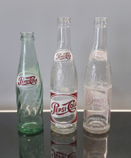 3 bottiglie vuote Pepsi Cola  (2 stabilimento Catania da 25cl.+ 1 da 20cl.)