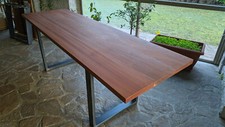 Tavolo grande SU MISURA legno massello mogano (spessore 4 cm) fino a 2.5 m