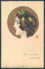 Artista firmato Koloman Moser Art Nouveau Philipp & Kramer II-6 RUGHE pz HR2158