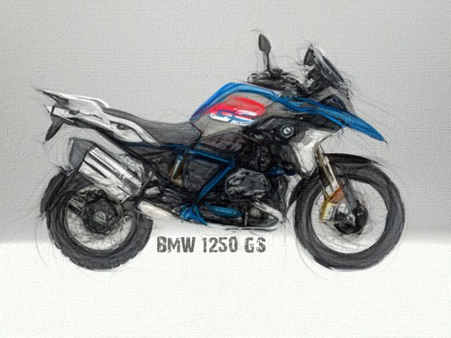 Stampa fine art giclée - giclée, "bmw