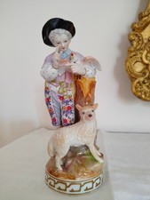 Meissen porcellana XIX s. Messaggero e colomba.