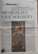 Clipping - Ritaglio Victor Erofeev ricordo di Molotov Stalin URSS NKVD