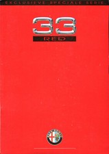 Alfa Romeo 33 Rosso Edizione Limitata 1989 Brochure Vendita Mercato Olandese