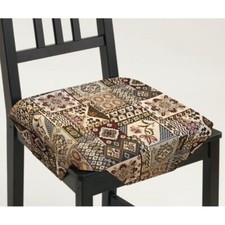 Set 6 cuscini coprisedia jacquard con aletta classico XARA etnico sedia cucina M