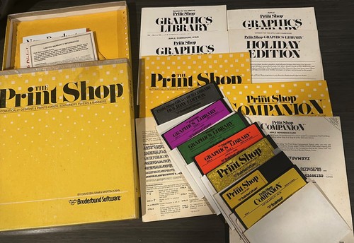 Broderbund print shop - print,