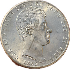 Carlo Alberto 5 Lire 1835