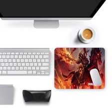 Tappetino Mouse Mousepad da Scrivania Disegno Casuale Misura 21 x 25 cm Fondo in