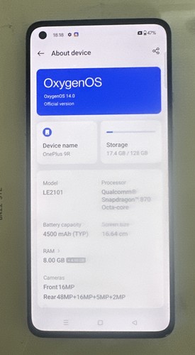 Smartphone one plus 128gb - one,
