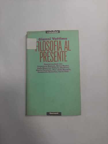 Vattimo filosofia al - vattimo,