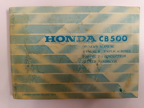 Honda cb500 four 1975 owner - cb500, owner's