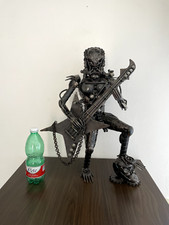 Unico nel suo genere! Alien vs. Scultura in metallo saldato Predator artigianale XL