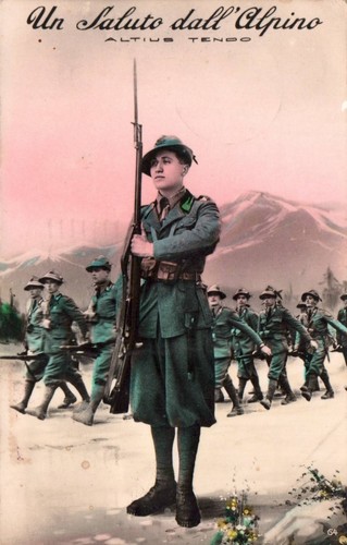 Militari alpini saluti - un,