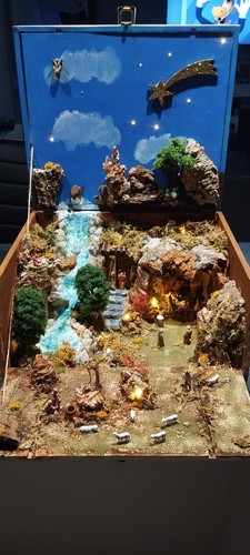 Presepe cassetta legno - in,