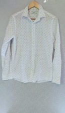 Camicia manica lunga da uomo premium in cotone colore bianco taglia S