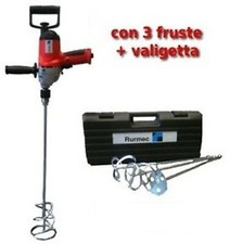 Miscelatore per malta colla vernice intonaco Rurmec MX8 3 fruste valigia